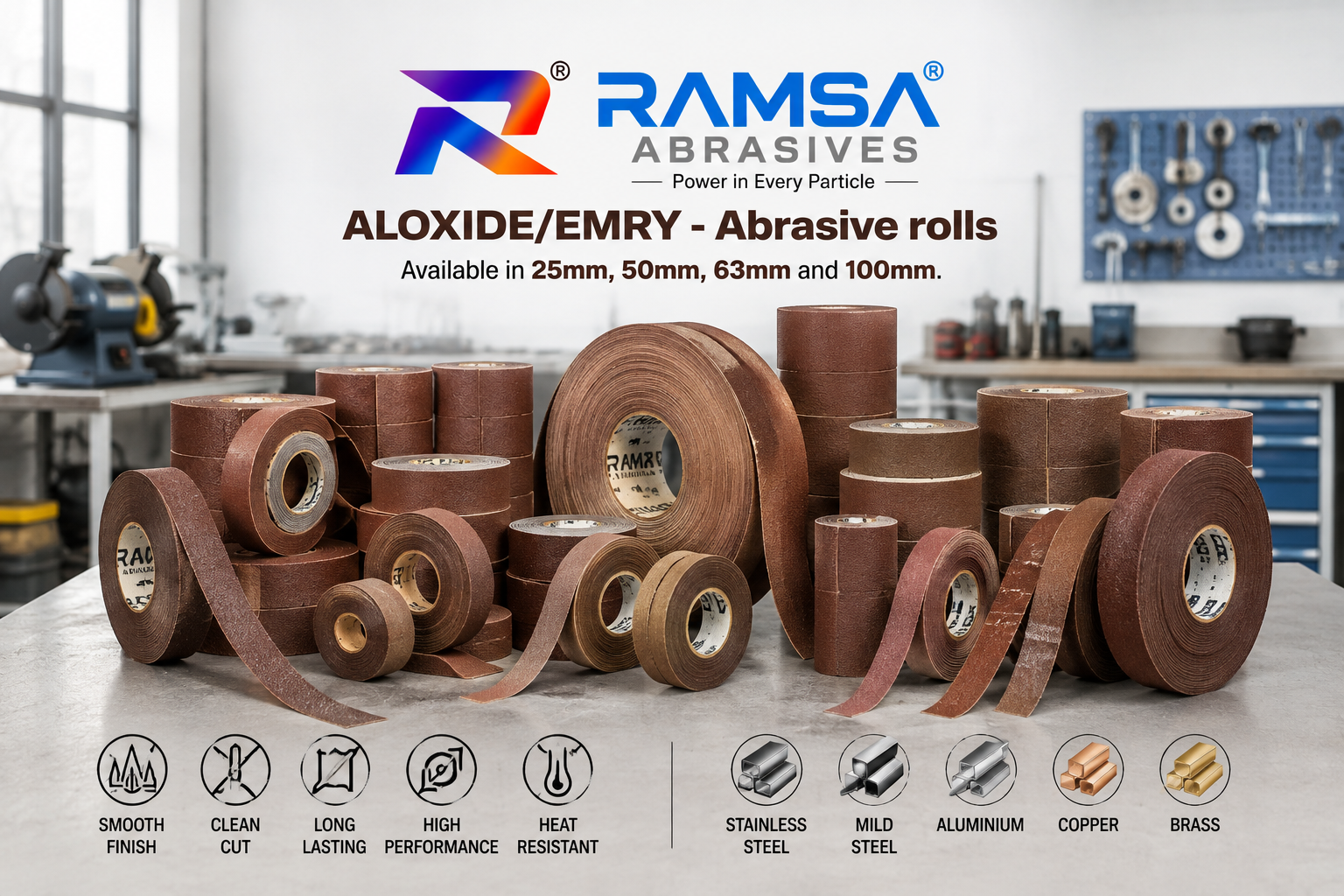 Abrasive (AO/Emry) Rolls